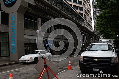 Police on bicycles preparing for events on May 30 2020 Editorial Stock Photo