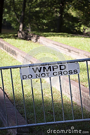 Police Blockade Editorial Stock Photo