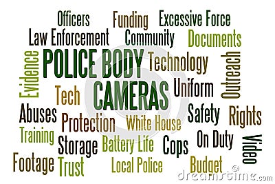 Police Body Cameras Stock Photo