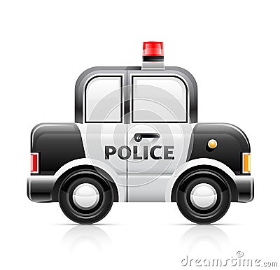 Police car Vector Illustration