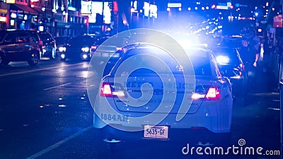 Police Car on duty at Nashville Editorial Stock Photo