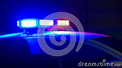 Police car siren Stock Photo