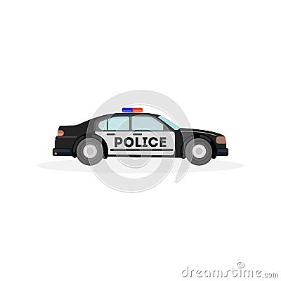 police car. Vector Illustration