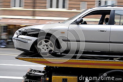 POLICE CLEAR AUTO ACCIDENT Editorial Stock Photo