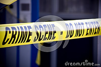 Police crime scene Stock Photo