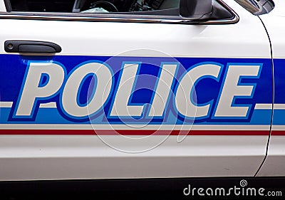 Police cruiser Stock Photo