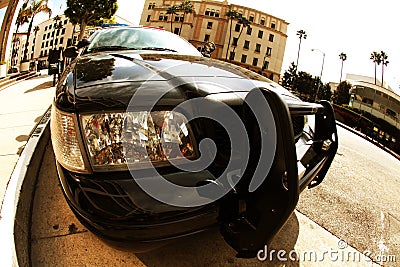 Police Cruiser Stock Photo