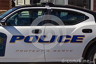 Police Cruiser Stock Photo