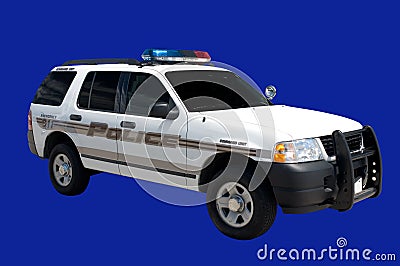 Police Cruiser Stock Photo