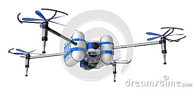 Police drone. Stock Photo