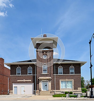 Police / Fire Station Editorial Stock Photo