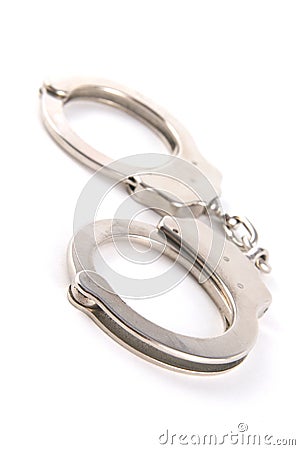 Police Handcuffs Stock Photo