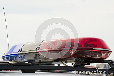 Police lights Stock Photo