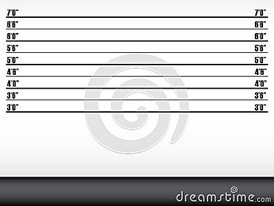 Police Line Up EPS Vector Illustration