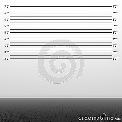 Police lineup background Vector Illustration