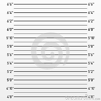 Police lineup or mugshot Vector Illustration