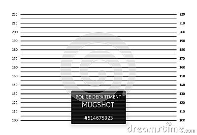 Police lineup or mugshot background. Vector illustration Vector Illustration