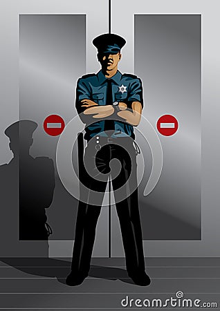 Police officer Vector Illustration