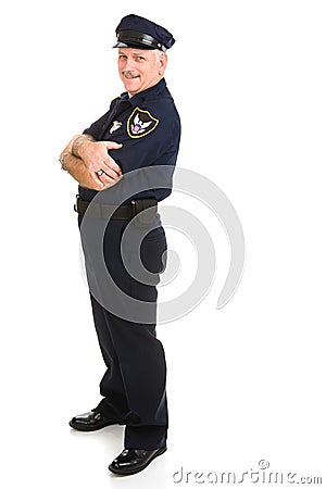 Police Officer Design Element Stock Photo