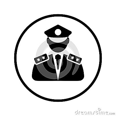 Police officer icon Stock Photo