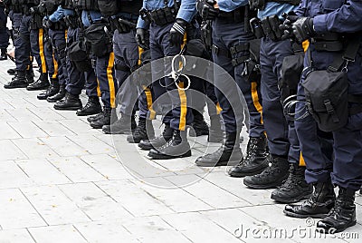 Police officers at Republican National Convention Editorial Stock Photo