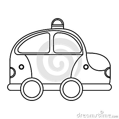 Police patrol drawing icon Vector Illustration