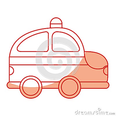 Police patrol drawing icon Vector Illustration