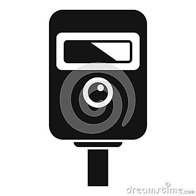 Police road device icon simple vector. Area control Vector Illustration