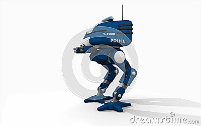 Police robot Stock Photo