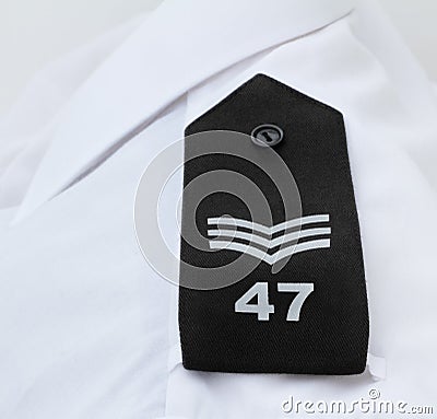 Police Sergeant Stripes / Epaulettes Stock Photo