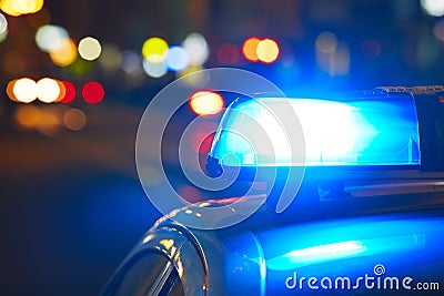 Police siren Stock Photo