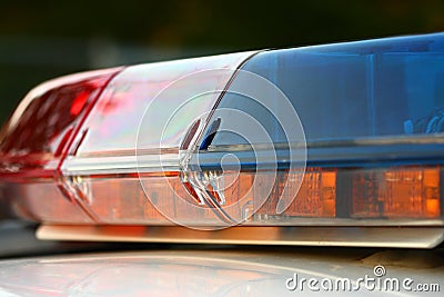 A police siren close up Stock Photo