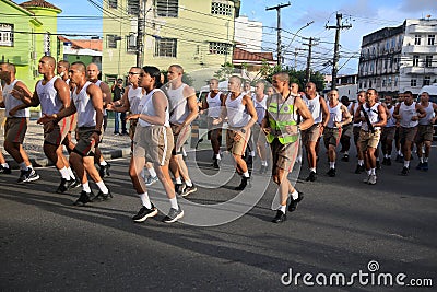 Police soldier in training Editorial Stock Photo