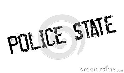 Police State rubber stamp Vector Illustration