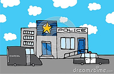 Police station Stock Photo