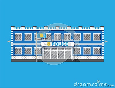 Police Station Icon. Vector eps 10 format. Vector Illustration
