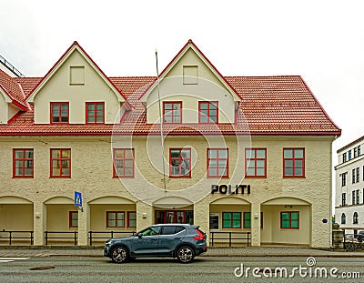 Police Station in Molde Editorial Stock Photo