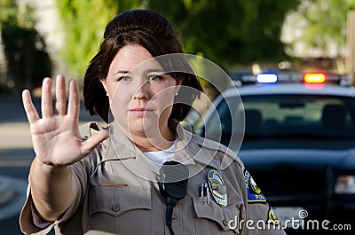 Police, Stop Stock Photo