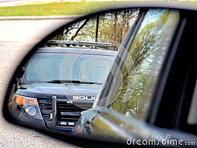 Police Stop Stock Photo