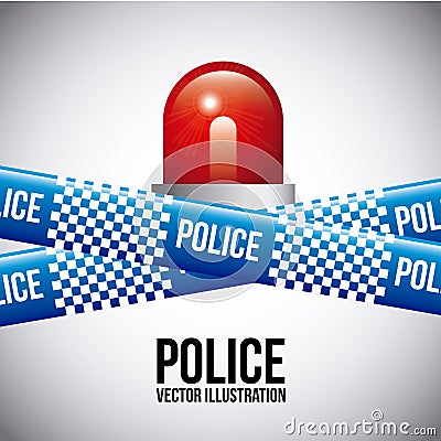 Police tapes Vector Illustration