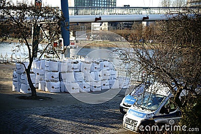 Police use in bomb saving Editorial Stock Photo