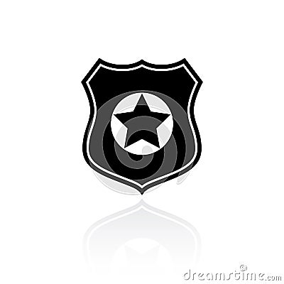 Police vector symbol Vector Illustration