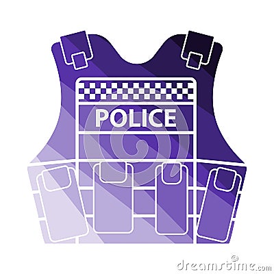 Police Vest Icon Vector Illustration