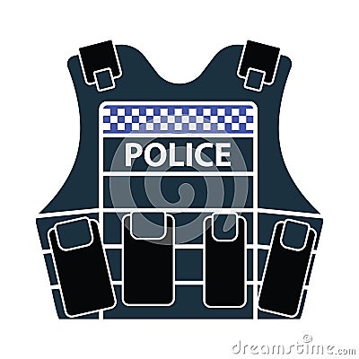 Police Vest Icon Vector Illustration