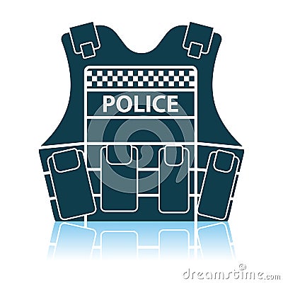 Police Vest Icon Vector Illustration