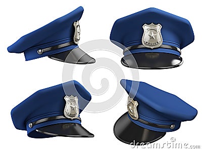 Policeman hat Cartoon Illustration