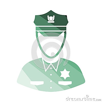 Policeman Icon Vector Illustration