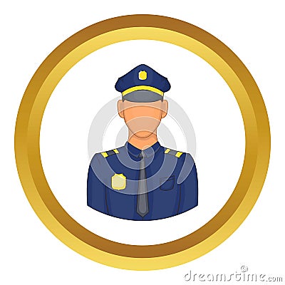 Policemen vector icon Vector Illustration