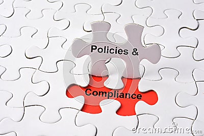 POLICIES & COMPLIANCE Stock Photo