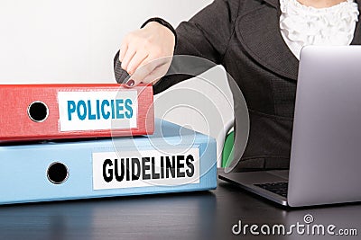 Policies and Guidelines concept Stock Photo